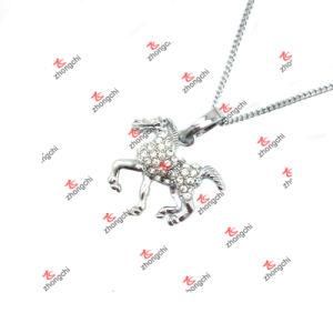 Alloy Birthstone Horse Charms Chain Necklace Jewelry (BHC60127)