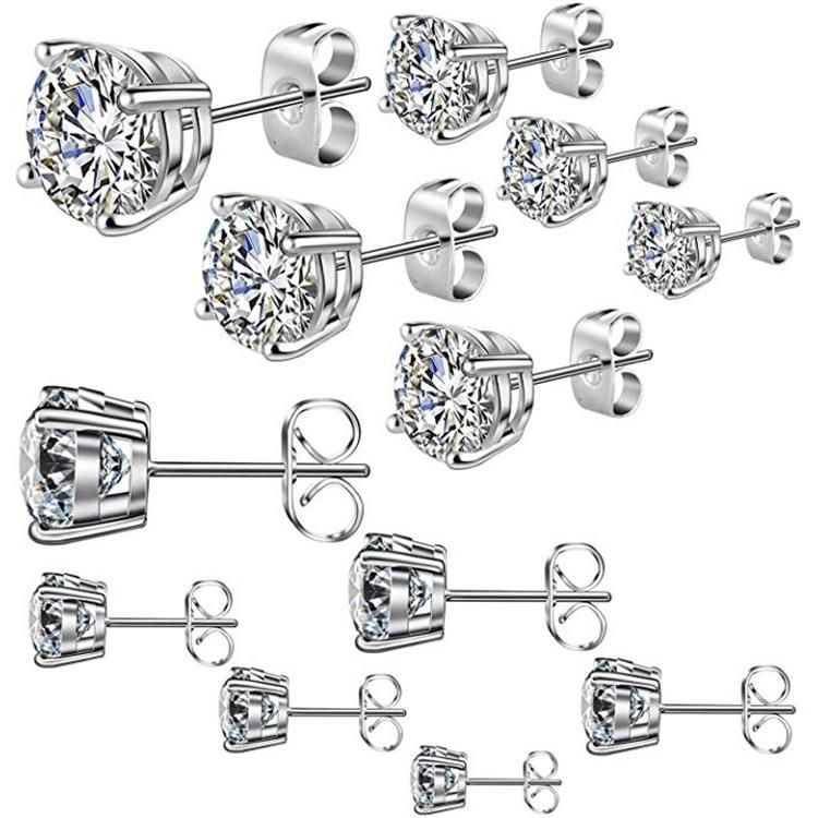 Cubic Zirconia Stud Earrings