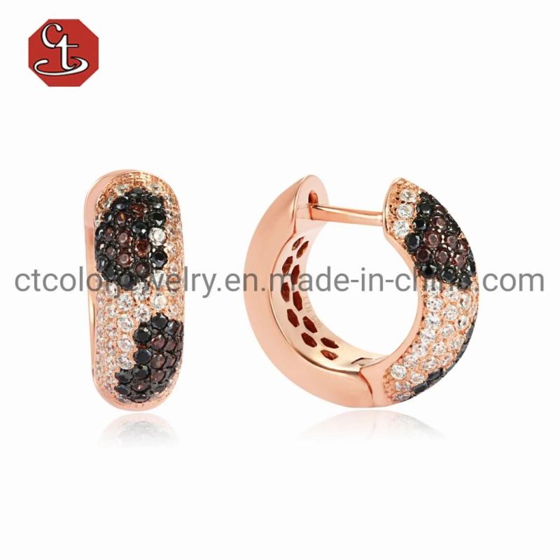 925 Sliver Fashion Jewelry Hoop Earrings for Women