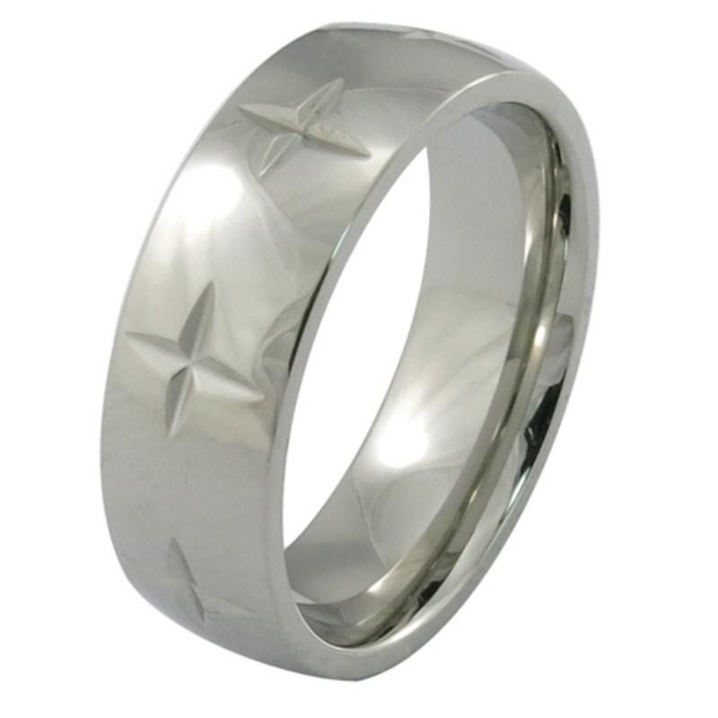 Sons Brushed Religious Stainless Steel Ring