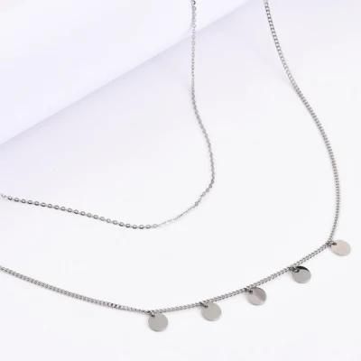 New Design Fashion Jewelry Stainless Steel Non-Tarnish Layering Necklace for Women