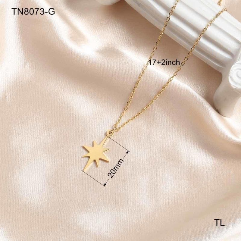 Manufacturer Custom Fashion jewellery High Quality Non Tarnish 18K Luxury Gold Plated Jewelry Stainless Steel Necklace Vendors