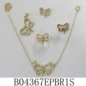 Promotional Jewellery Set 14k Gold Jewellery Set (B04367NEBR1S)