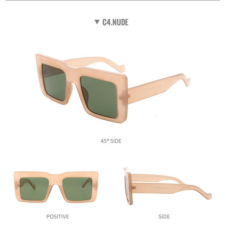 2022 New Arrivals Women Men Oversized Square Big Frame Sunglasses Shades Cheap Sunglasses