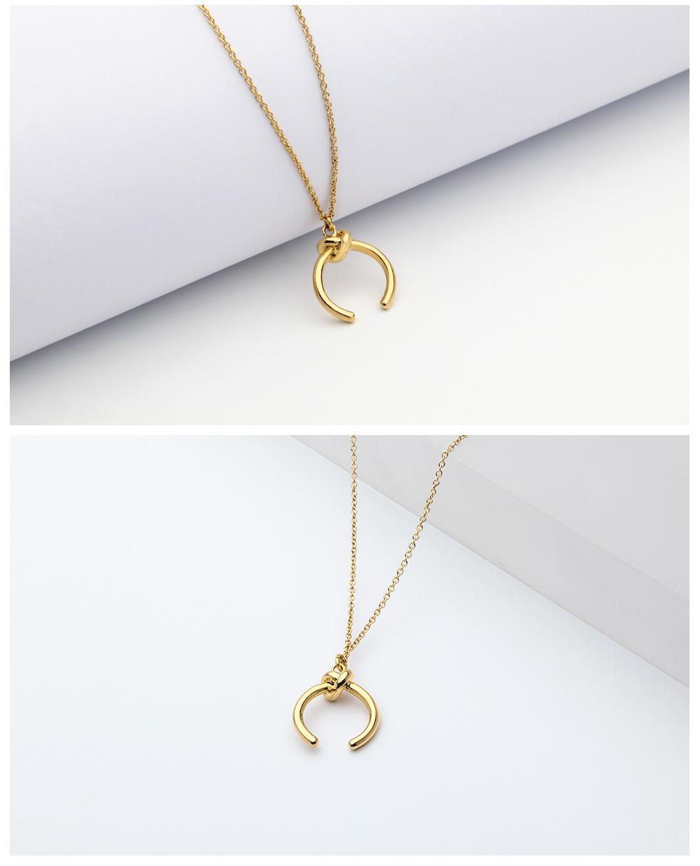 Simple Knot Rope Modeling 100% Copper Necklace