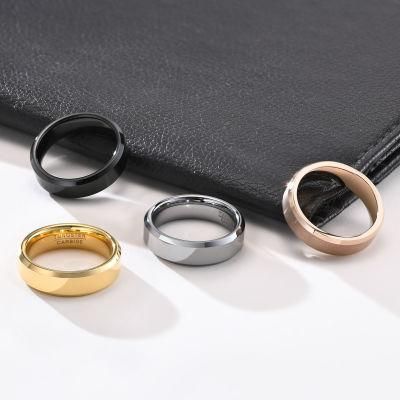 New Products Jewelry Wholesale Tungsten Steel Men&prime; S Ring Korean Fashion Jewelry New Style Korean Ring