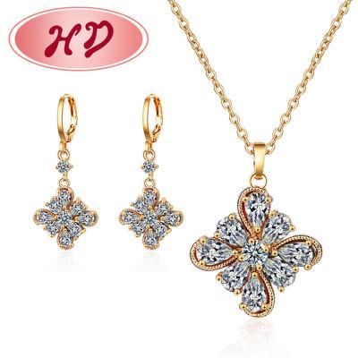 Fashion Women Wedding Jewelry Set with 18K Gold Plating