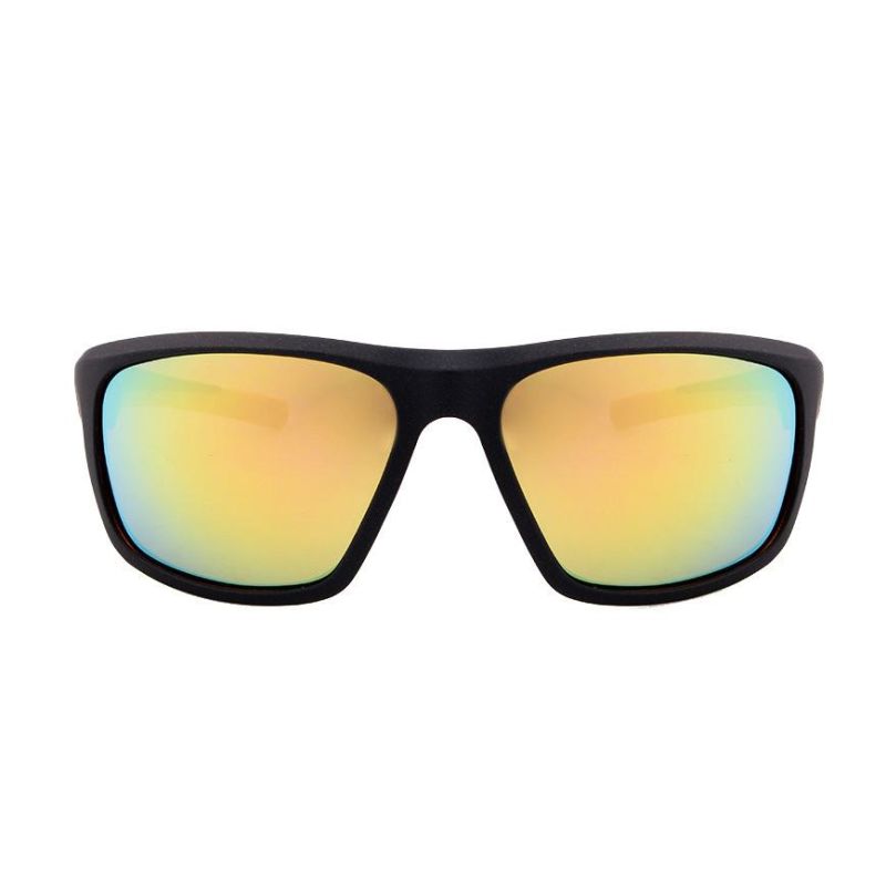 2017 Stylish Cycling Sports Sunglasses with Yellow Rubber