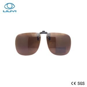 Oversize Polarized Clip on Sunglasses Over Prescription Glasses for Man or Woman