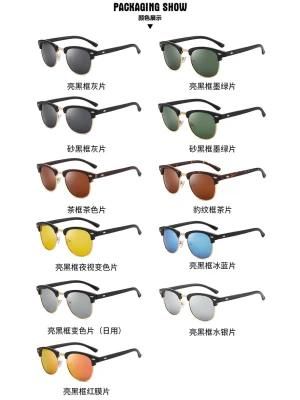 Vintage Black 3016 Men Driving Sunglasses Italy Designer Fashion Women Polarized Sunglasses