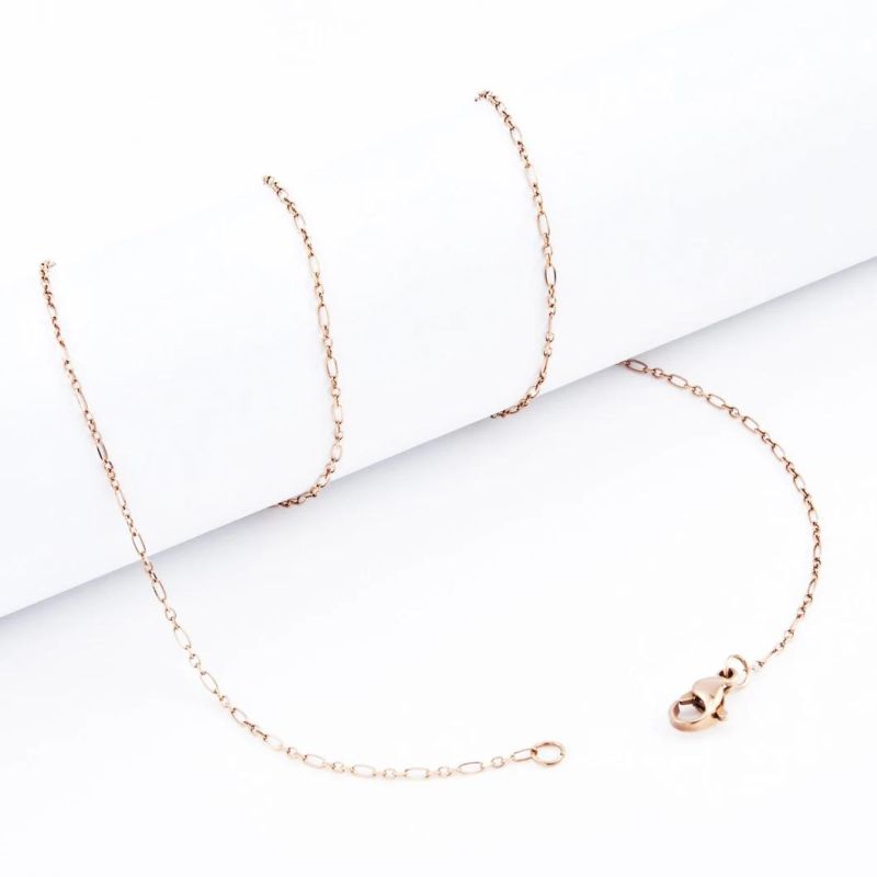 8" 16" 18" 20" 22" 24 Inches Gold Plated Stainless Steel Cable Chain Necklace for Anklet Bangle Bracelet Jewelry Making