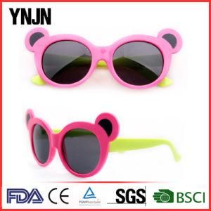 Six Colors Bear Cartoon Kids Eyewear with Ce FDA (YJ-217)