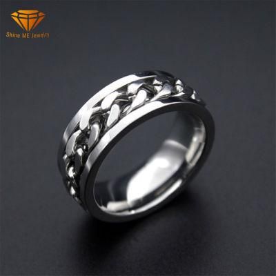 Mxj Net Red Beer Bottle Cap Artifact Ring Female Ins Tide Male Can Turn Chain Rotation Couple Transfer Ring SSR2617