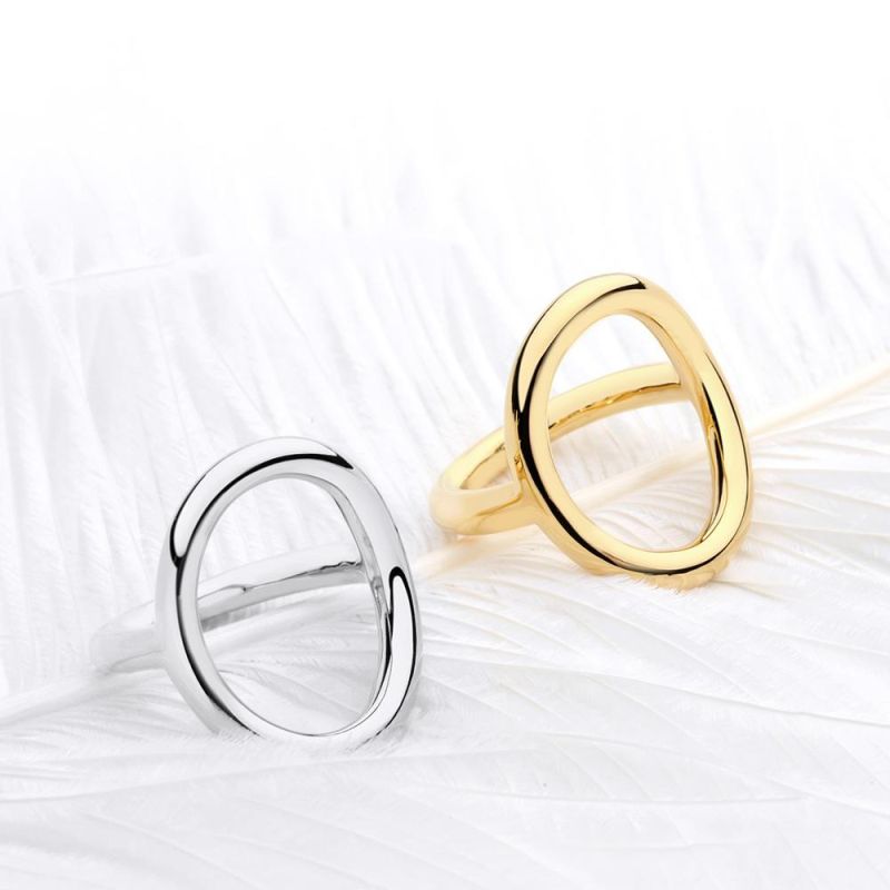 OEM Simple Knot Design Anniversary Gift Brass Ring