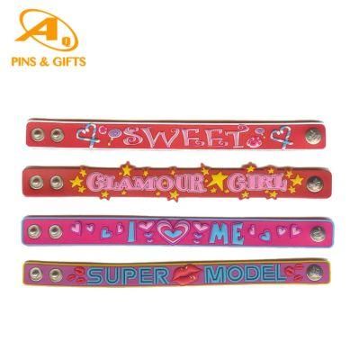 Customized Promotional Items Wholesale Watch Band Colorful Rubber Wristbands with Fashion Logo Silicone Wristband