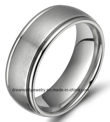 Matte Finish Simple Design Men&prime;s Titanium Ring Finger Ring