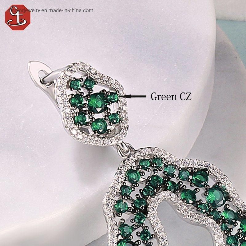 Popular Ins Celebrity New Earring colorful cubic zircon wholesale factory price Earring
