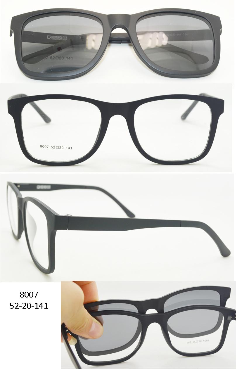 β -Ultem Clip on Sunglasses Magnatic Sunglasses Eyeglasses Function Sunglasses Visor Summer Sunglasses (7019-6002)