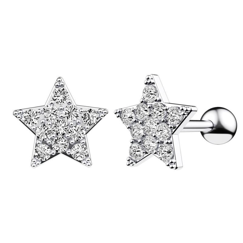 316L Surgical Steel Moon⋆ Cartilage Earrings Series Body Piercing