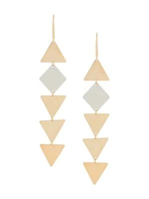 Fashion Long Triangle Combination Earrings Jewelry