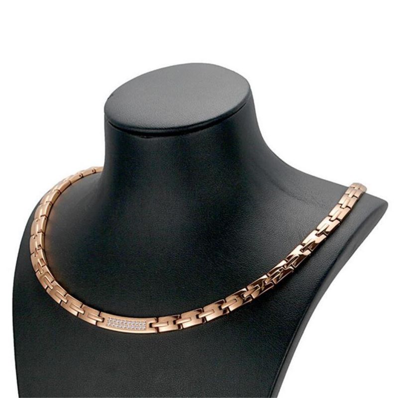 Unique Metal Chain Shiny Resin Necklace