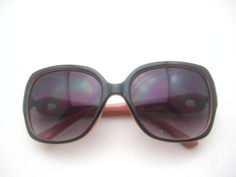 Fashion Round Design PC Sunglasses with Gradient Lens