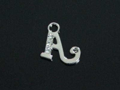 Letter a Logo or Customized Designs and Styles Factory Price Fashion Different Designs with Rhinestones Decorative Pendant Jewelry