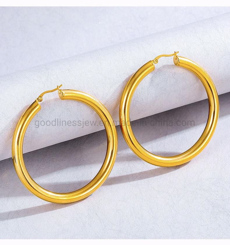 Wholesale 14K Gold Fashion Jewelry Hoop Earrings for Women