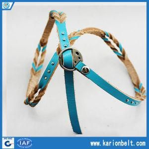 Colorful Genuine Leather Wrap Bracelet with Metal Pearls (10-13094)