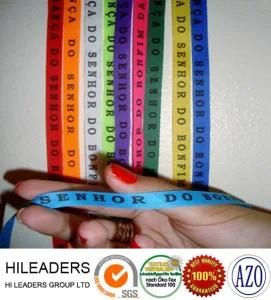 Customed Polyester Satin Ribbon Bracelet Made in China