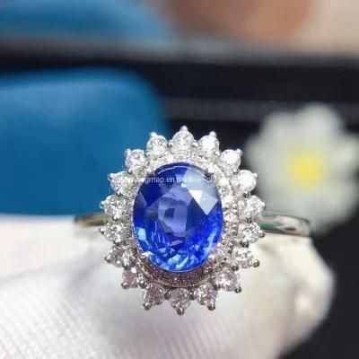 Sri Lanka Kashmir Sapphire Ring Without Burning Fabulous Jewelry