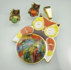 316L Stainless Steel Owl Jewelry Set Fashion Jewelry