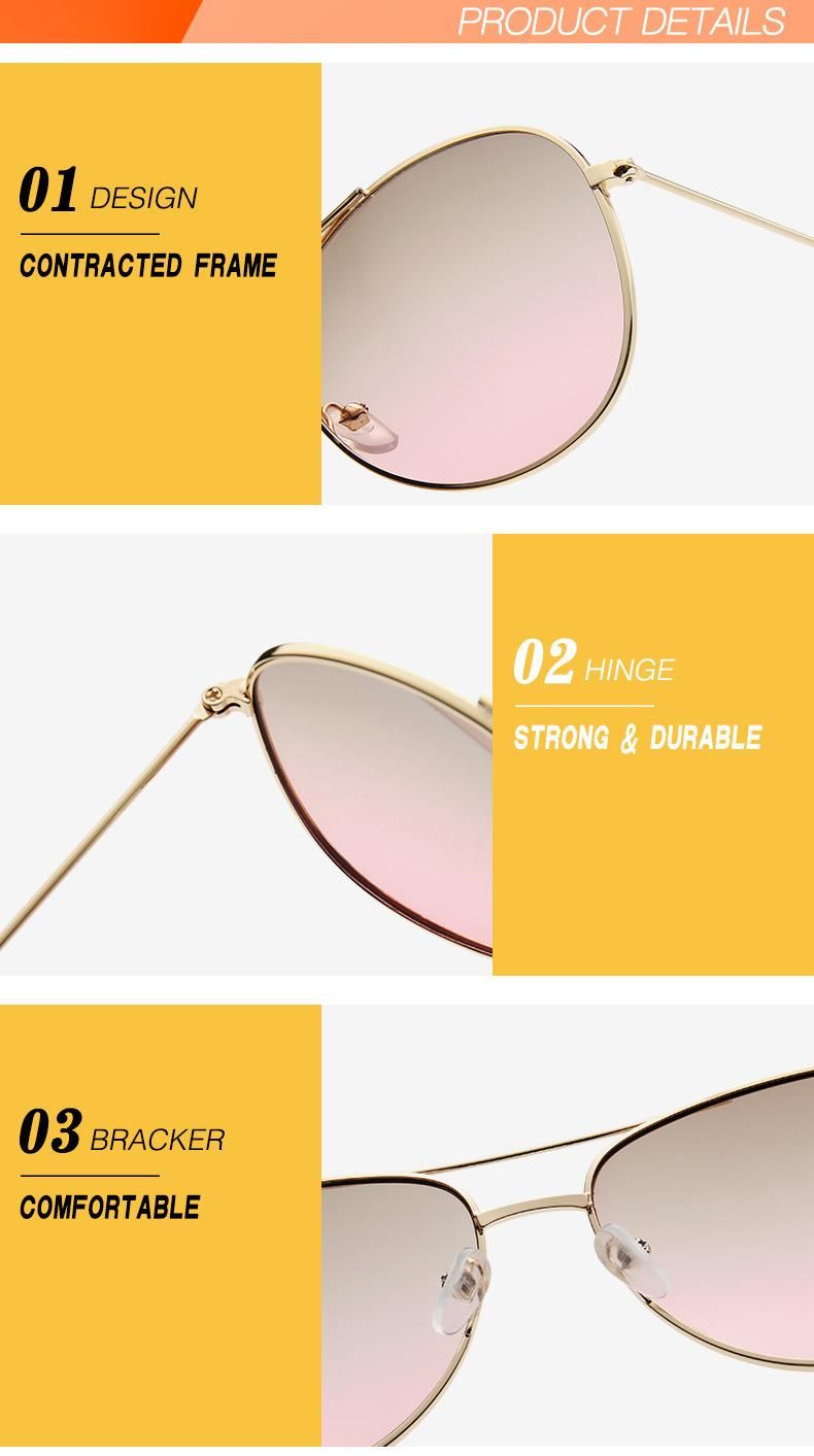 Occident Style New Gradient Color Classics Sunglasses Men and Women