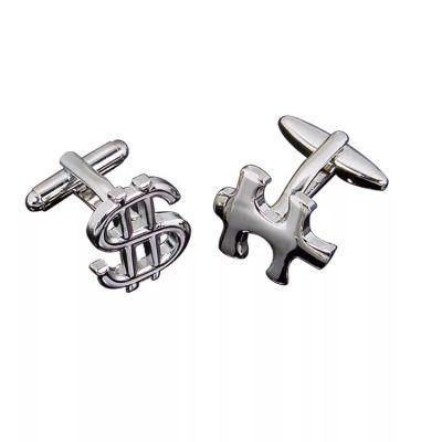 Produce Personal Dollar Sign Jewelry Cufflink for Suit