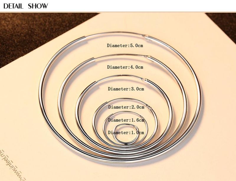 Fashion Circle Round Earrings Geometry Jewelry
