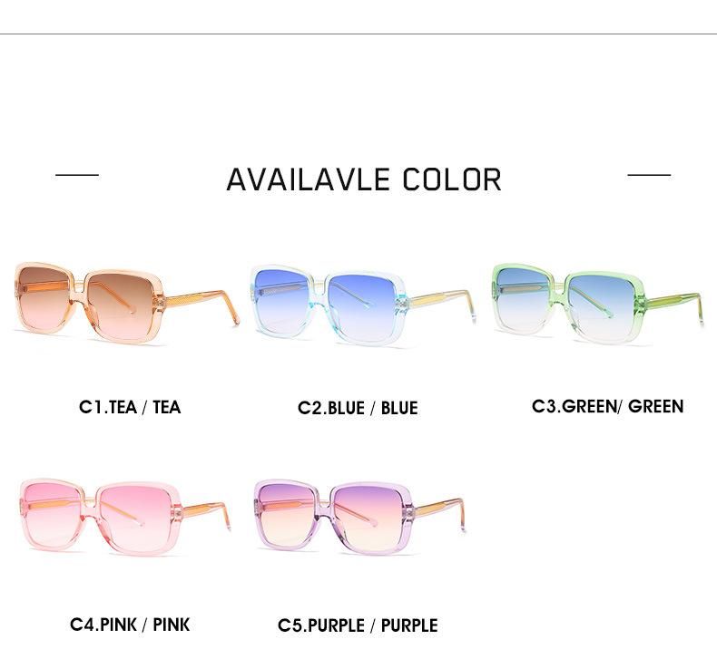 Italian Women Sunglasses Transparent Frame 2022