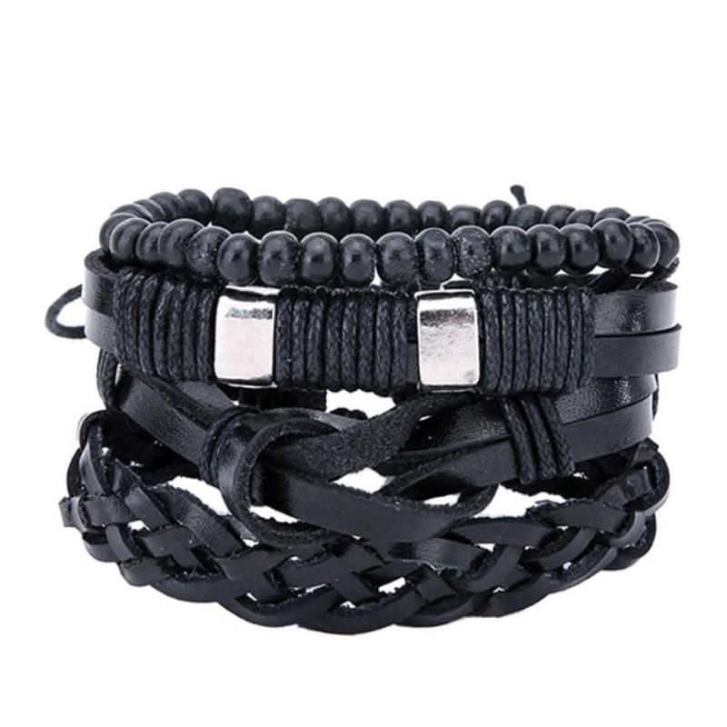 Retro Jewelry Charm Leather Bracelet Men Bracelets