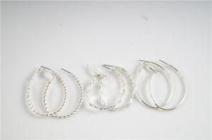 Alloy Textured Hoop Earring Sets