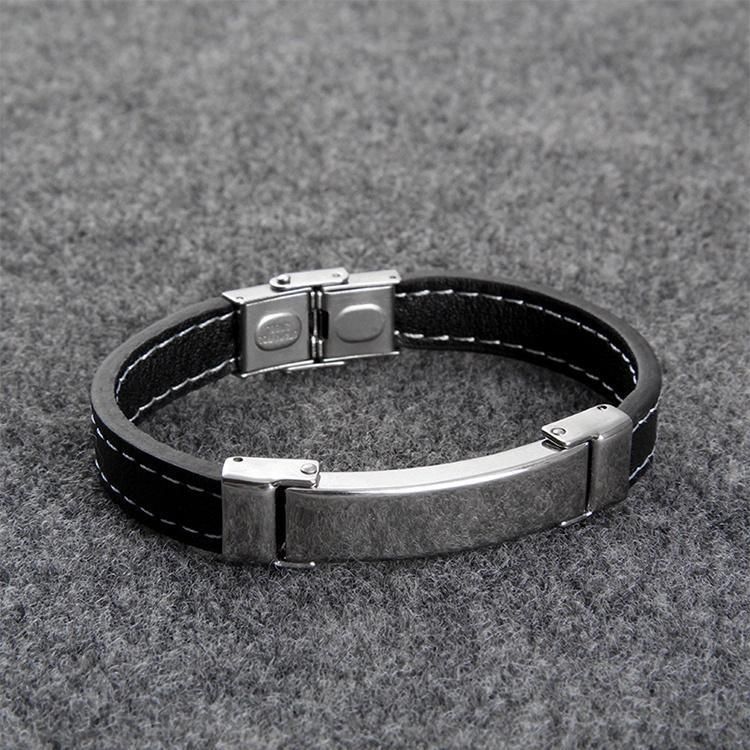 Medical Alert Silicone ID Bracelet Laser Engraved Adjustable Bangle Wristband Bracelet for Men Women