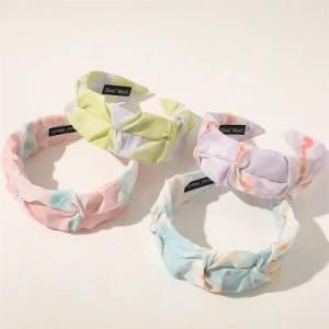 New Arrival Korea Style Fresh Color Crinkle Teenage Girls Headband Girl Headband Accessories