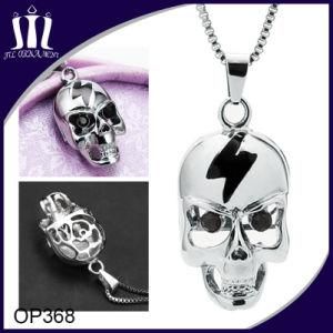 Stainless Steel Punk Skull Pendant with Neckalce