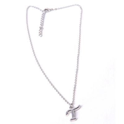 2020 Fashion Jewelry Silver Letter T Pendant Necklace