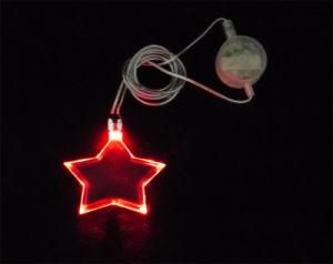 Star Shape Flashing LED Necklace (QNK-108)