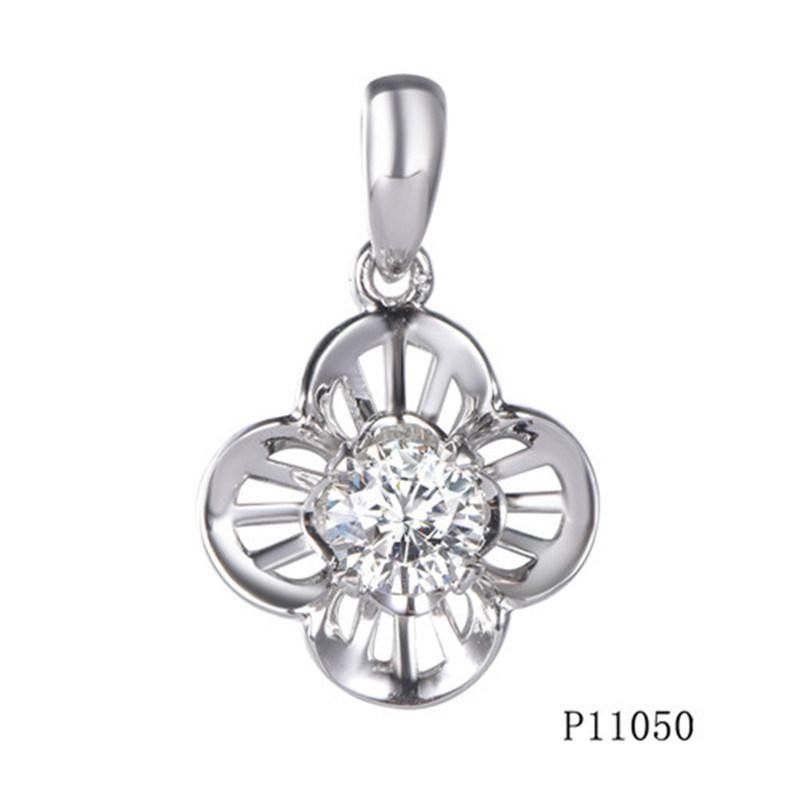 Unique Stone Sterling Silver Hotsale Clover Pendant