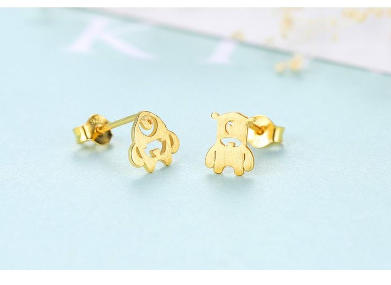 Monster and Bear Shape Earrings Stud for The Youth
