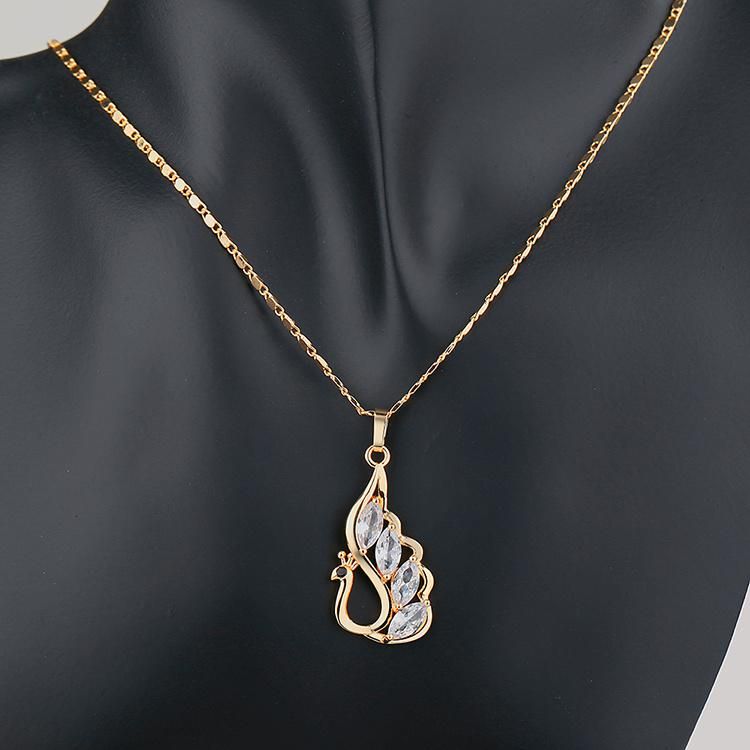 18K Gold Plated Nice Indian Bridal Jewelry Set with Zircon