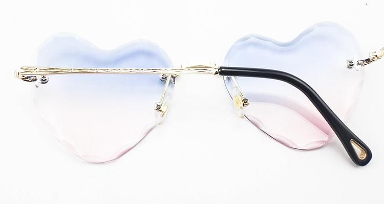 Loving Ready Custom Logo Trimmed Frameless Women Sunglasses