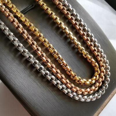 Stainless Steel Belcher Box Chain for Hip Hop Jewelry Necklace