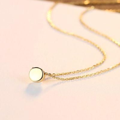 Fashion 14K Gold Plated Silver Minimalist Pendant Sets