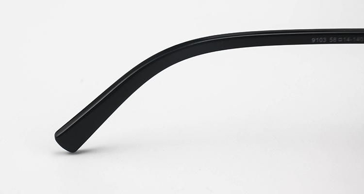 Shiny Top Flat Metal Frame Women Ready Sun Glasses